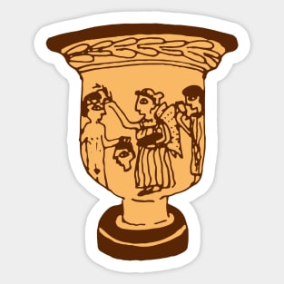 Greek pottery V: goddess of victory Sticker